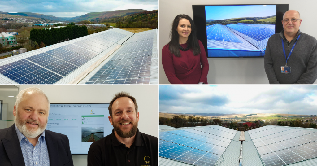 solar panels rhymney